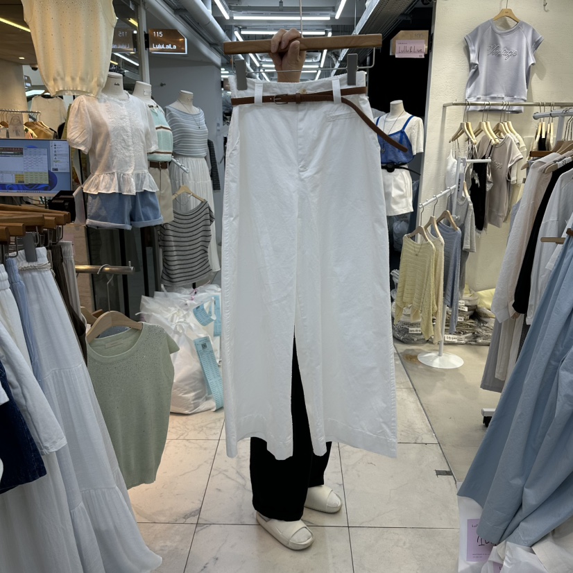 FLYFLY/LULULALLA/LIVE東大門代購女裝新款熱賣休閑褲含腰帶棉質FLYFLY/LULULALLA/LIVE休閑褲圖色3