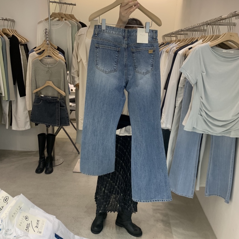 PHILO東大門實拍女裝新款熱賣真品時尚職業26春夏人氣牛仔褲PHILO牛仔褲