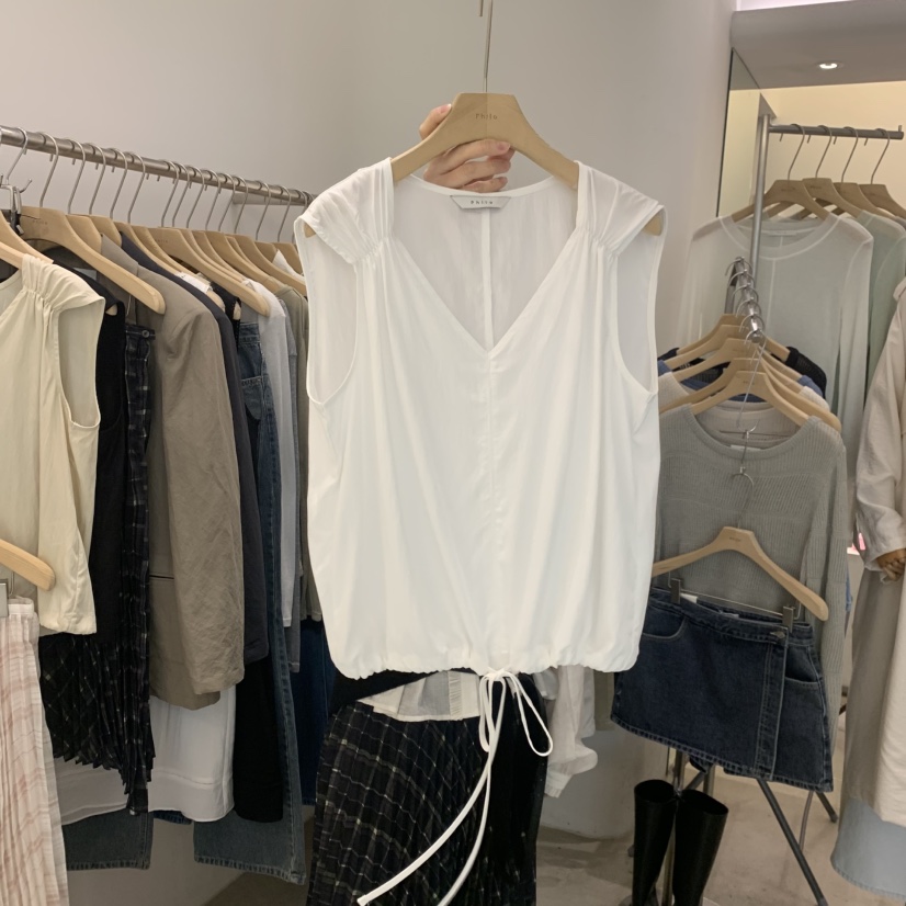 PHILO東大門代購女士新品休閑真品時尚熱賣26春夏吊帶背心PHILO吊帶/背心圖色1
