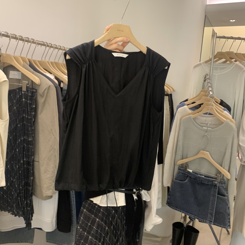 PHILO東大門代購女士新品休閑真品時尚熱賣26春夏吊帶背心PHILO吊帶/背心圖色2