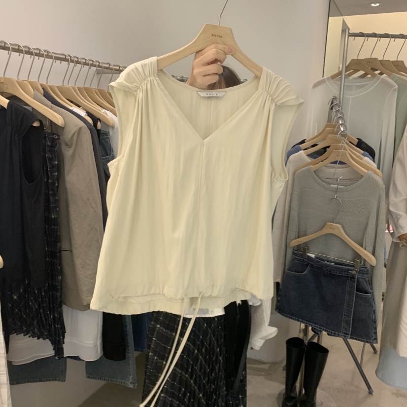 PHILO東大門代購女士新品休閑真品時尚熱賣26春夏吊帶背心PHILO吊帶/背心圖色3