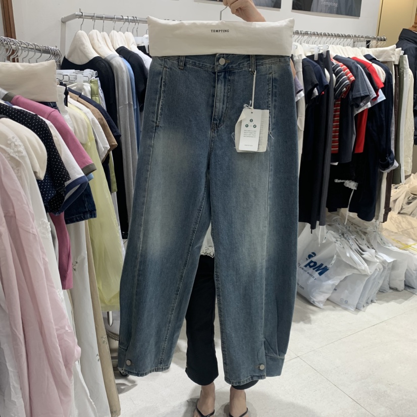 TEMPTING東大門實拍女士新款真品26春夏人氣熱賣職業牛仔褲TEMPTING牛仔褲圖色1