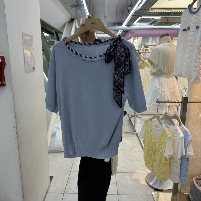 FLYFLY/LULULALLA/LIVE東大門代購女士新品26春夏時尚T恤FLYFLY/LULULALLA/LIVET恤圖色1