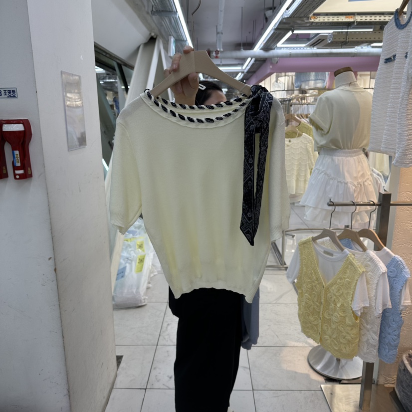 FLYFLY/LULULALLA/LIVE東大門代購女士新品26春夏時尚T恤FLYFLY/LULULALLA/LIVET恤圖色2