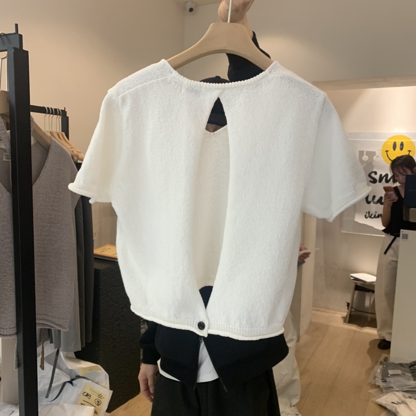 LA MAGIE FEMME東大門實拍女士新品真品推薦人氣T恤開衩Lamagie FemmeT恤