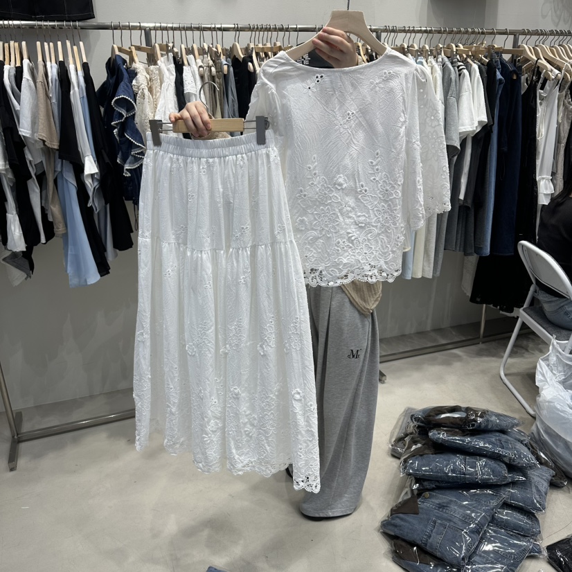 HOT PLACE/DREAM GIRIS/HOT ISSUE東大門實拍女士新款推薦套裝套裝開衫鏤空HOT PLACE/DREAM GIRIS/HOT ISSUE套裝