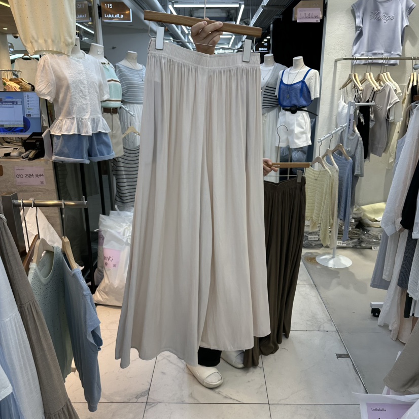 FLYFLY/LULULALLA/LIVE東大門實拍女士新款推薦休閑褲絲綢FLYFLY/LULULALLA/LIVE休閑褲