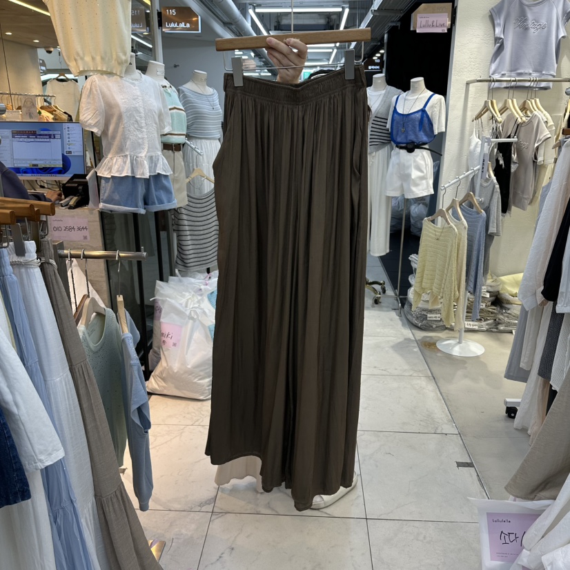 FLYFLY/LULULALLA/LIVE東大門實拍女士新款推薦休閑褲絲綢FLYFLY/LULULALLA/LIVE休閑褲圖色2