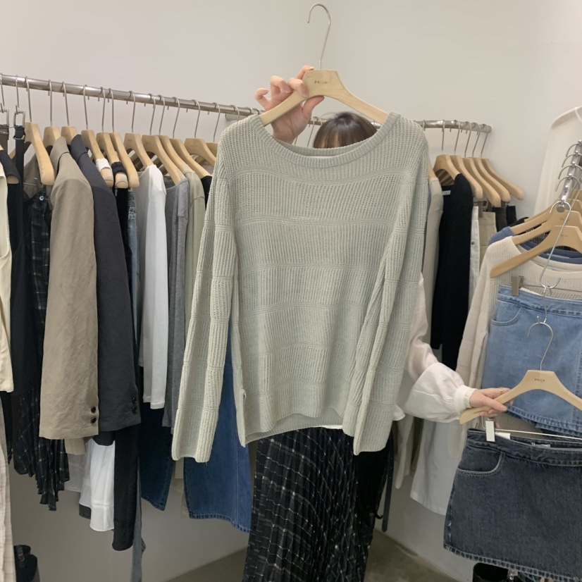 PHILO東大門代購女士新品熱賣時尚職業26春夏真品人氣針織衫PHILO針織衫圖色1