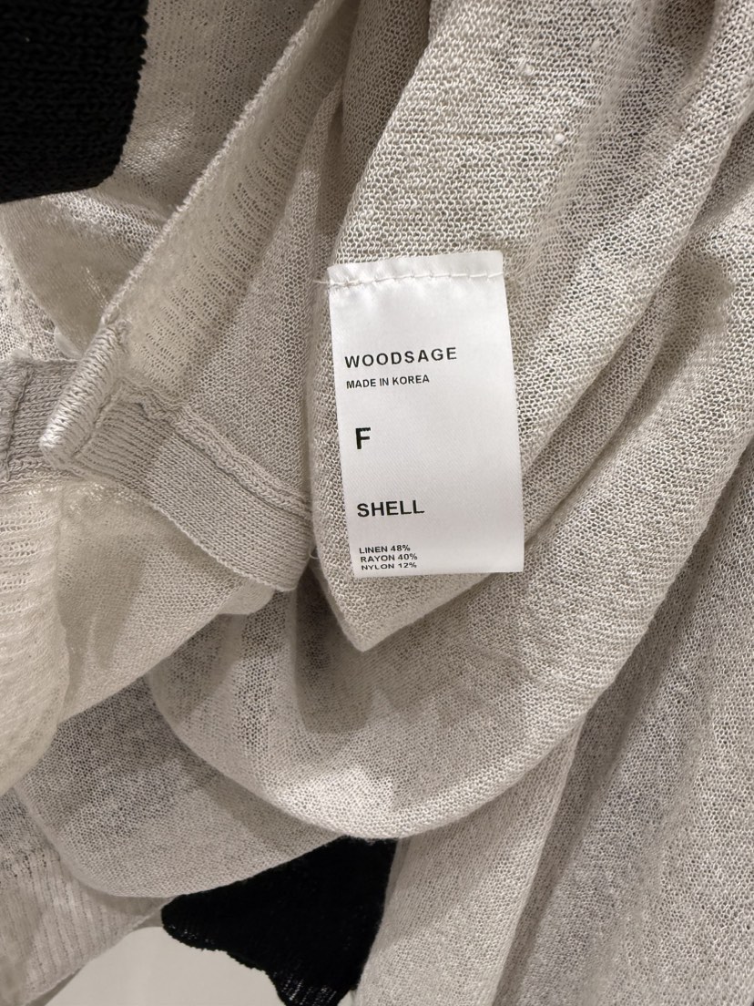 WOOD SAGE東大門代購女裝新品26春夏真品針織衫亞麻開衫WOOD SAGE針織衫