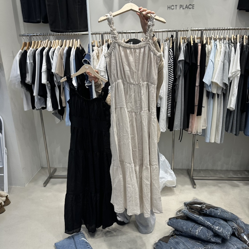 HOT PLACE/DREAM GIRIS/HOT ISSUE韓國直郵女裝新品真品連衣裙褶皺HOT PLACE/DREAM GIRIS/HOT ISSUE連衣裙圖色3