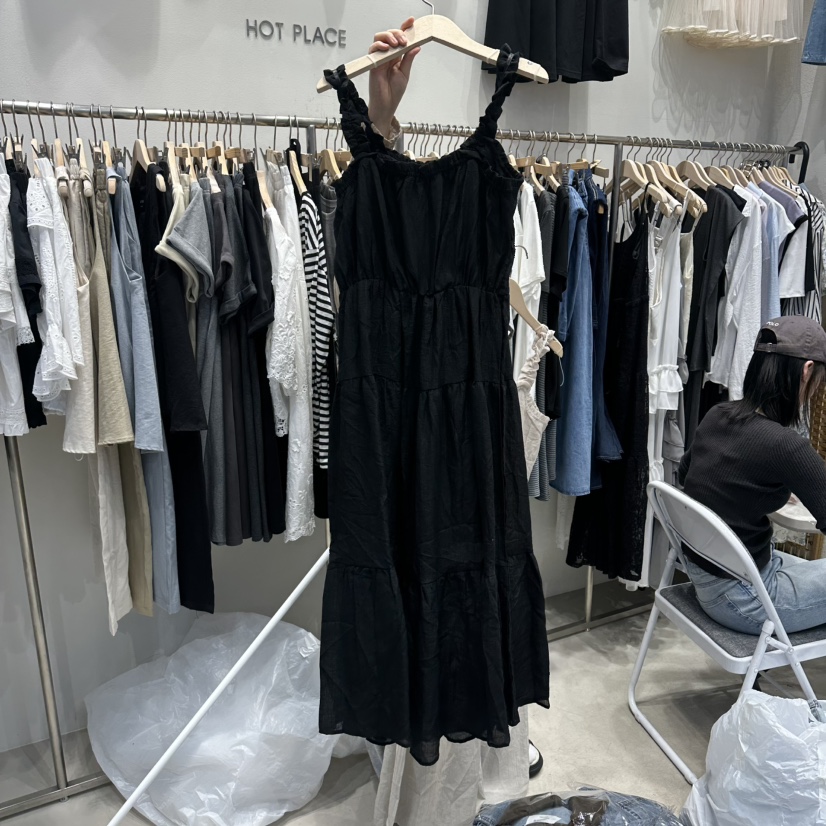 HOT PLACE/DREAM GIRIS/HOT ISSUE韓國直郵女裝新品真品連衣裙褶皺HOT PLACE/DREAM GIRIS/HOT ISSUE連衣裙圖色4