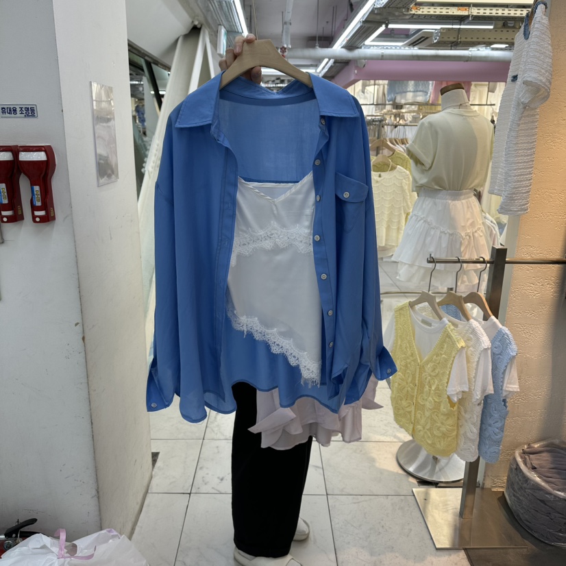 FLYFLY/LULULALLA/LIVE韓國代購女裝新款推薦襯衫蕾絲衫FLYFLY/LULULALLA/LIVE襯衫/蕾絲衫圖色3