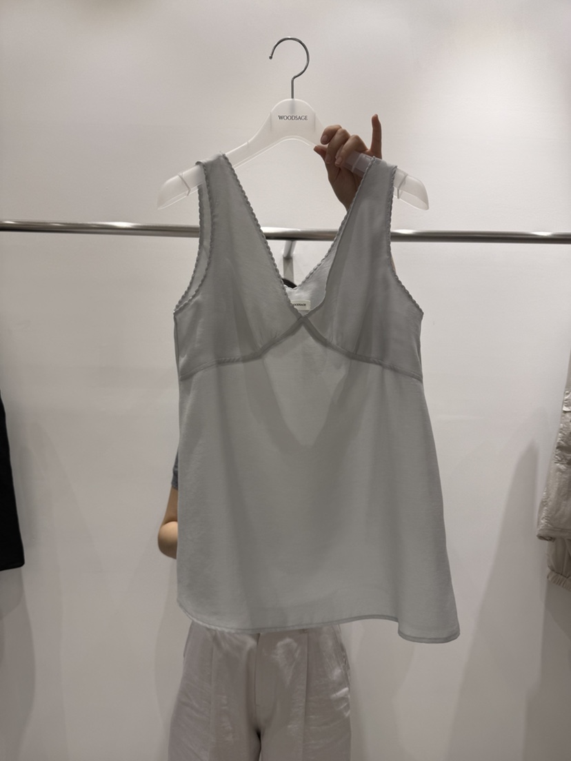WOOD SAGE東大門代購女裝新款26春夏休閑職業真品吊帶背心WOOD SAGE吊帶/背心圖色1