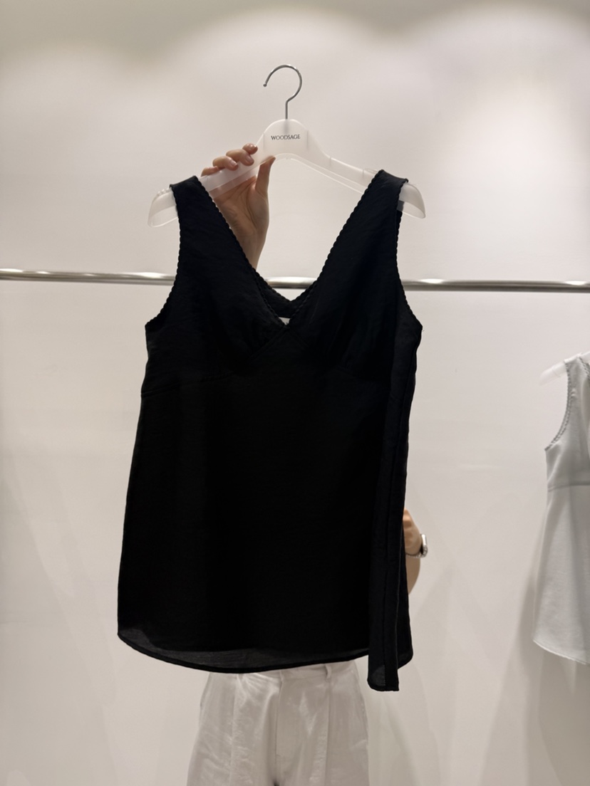 WOOD SAGE東大門代購女裝新款26春夏休閑職業真品吊帶背心WOOD SAGE吊帶/背心圖色2