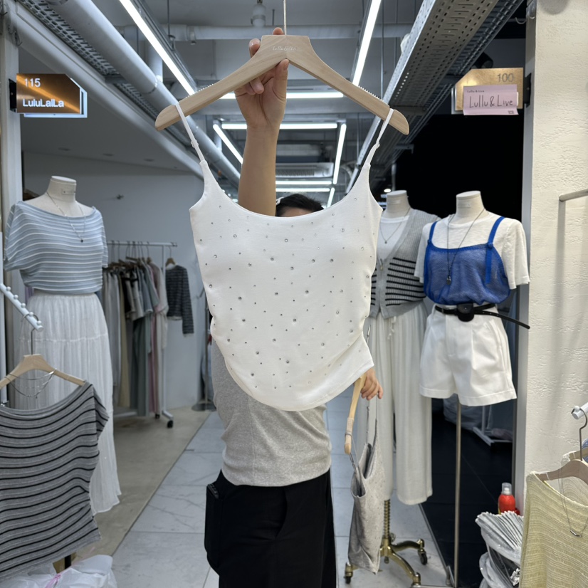 FLYFLY/LULULALLA/LIVE東大門直郵女裝新款真品吊帶背心FLYFLY/LULULALLA/LIVE吊帶/背心圖色1