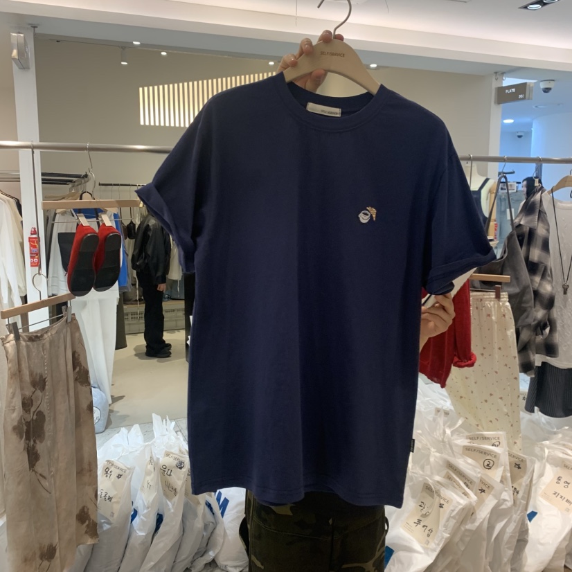 SELF SERVICE韓國代購女士新品真品26春夏休閑人氣職業T恤SELF SERVICET恤圖色1