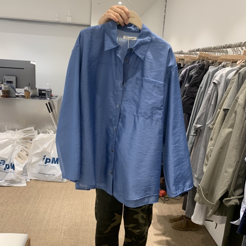 SELF SERVICE東大門代購女士新款人氣26春夏襯衫蕾絲衫透明SELF SERVICE襯衫/蕾絲衫圖色3