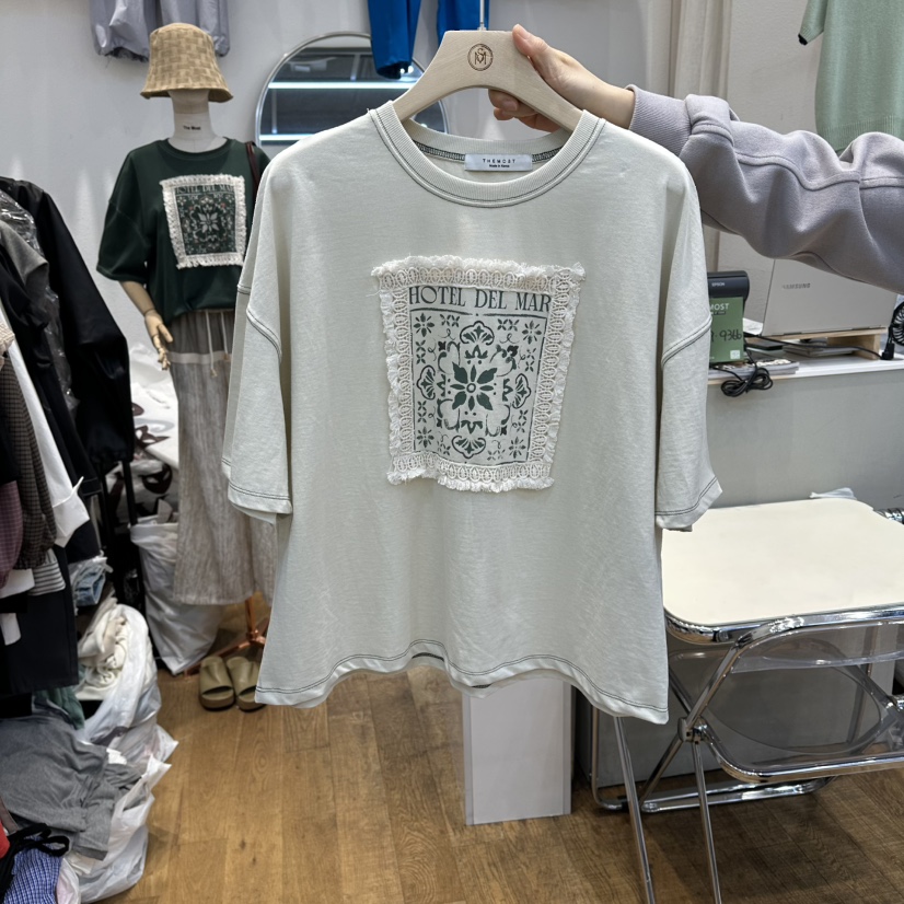 THE MOST-Q東大門實拍女士新品26春夏熱賣休閑真品推薦T恤THE MOSTT恤圖色1