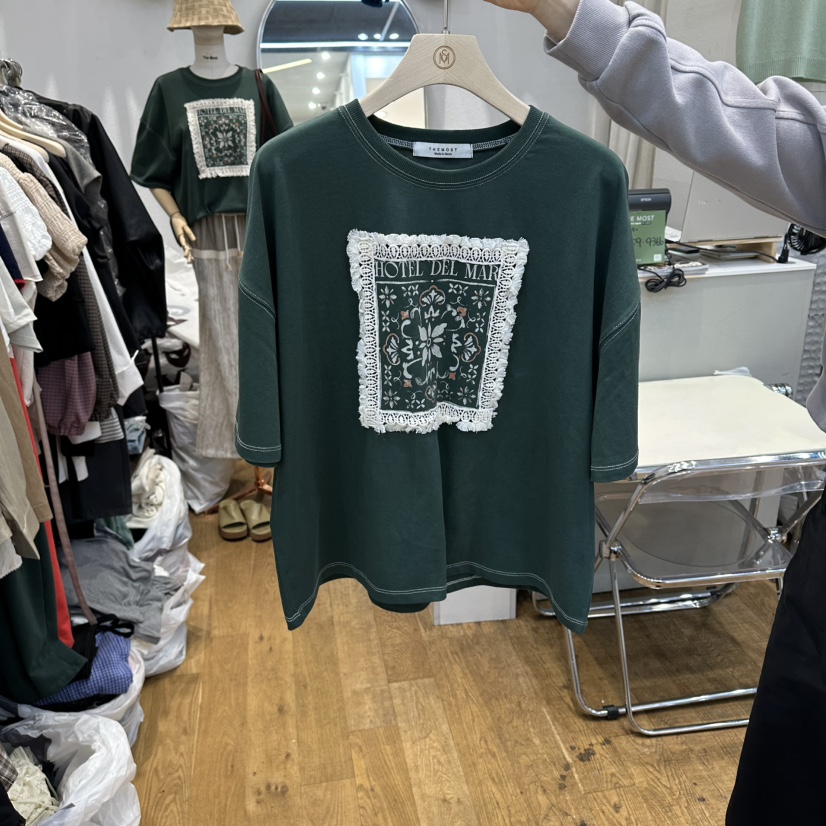 THE MOST-Q東大門實拍女士新品26春夏熱賣休閑真品推薦T恤THE MOSTT恤圖色2