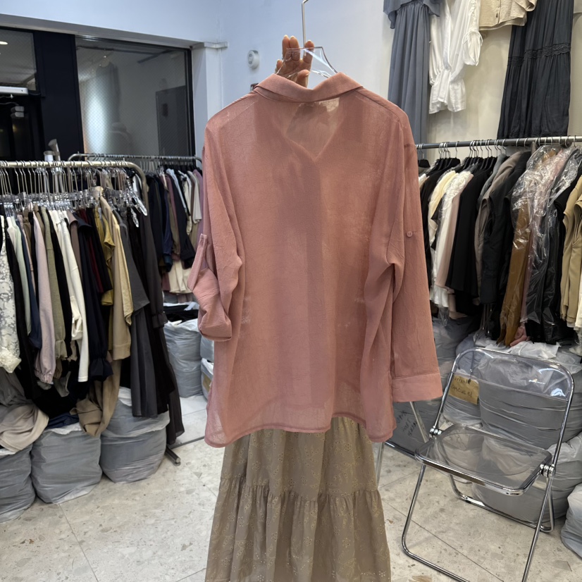 MARIGOLD東大門代購女士新款人氣時尚推薦襯衫蕾絲衫雪紡MARIGOLD襯衫/蕾絲衫