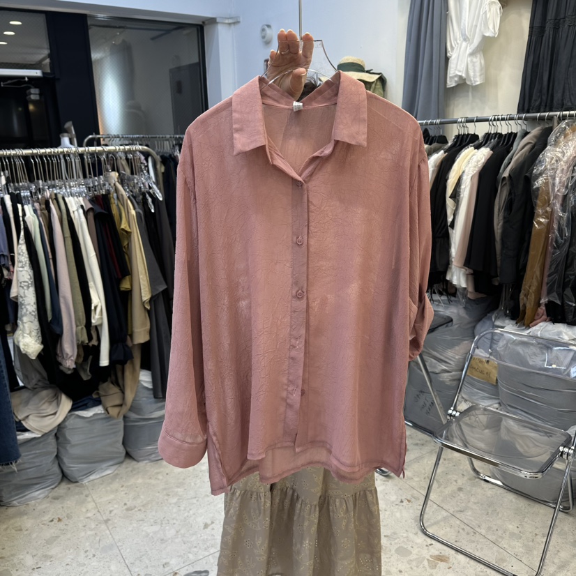 MARIGOLD東大門代購女士新款人氣時尚推薦襯衫蕾絲衫雪紡MARIGOLD襯衫/蕾絲衫圖色1