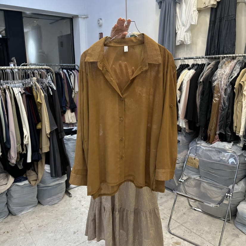 MARIGOLD東大門代購女士新款人氣時尚推薦襯衫蕾絲衫雪紡MARIGOLD襯衫/蕾絲衫圖色2