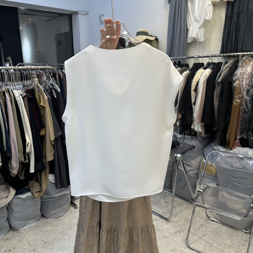 MARIGOLD東大門代購女士新品真品熱賣吊帶背心不對稱紐扣MARIGOLD吊帶/背心