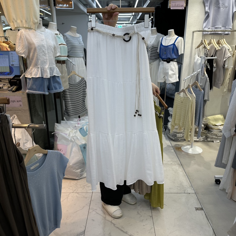 FLYFLY/LULULALLA/LIVE韓國直郵女裝新款職業長裙含腰帶FLYFLY/LULULALLA/LIVE長裙圖色1