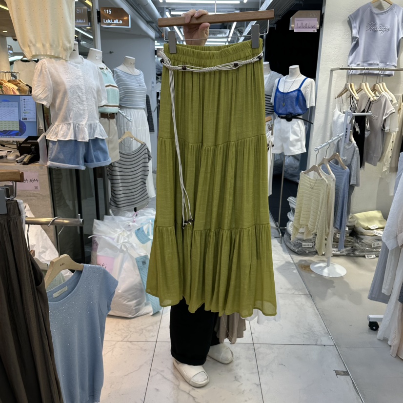 FLYFLY/LULULALLA/LIVE韓國直郵女裝新款職業長裙含腰帶FLYFLY/LULULALLA/LIVE長裙圖色2