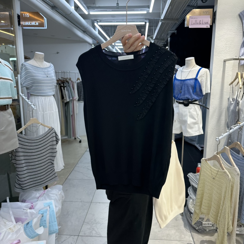 FLYFLY/LULULALLA/LIVE韓國代購女士新品真品26春夏吊帶背心FLYFLY/LULULALLA/LIVE吊帶/背心圖色2