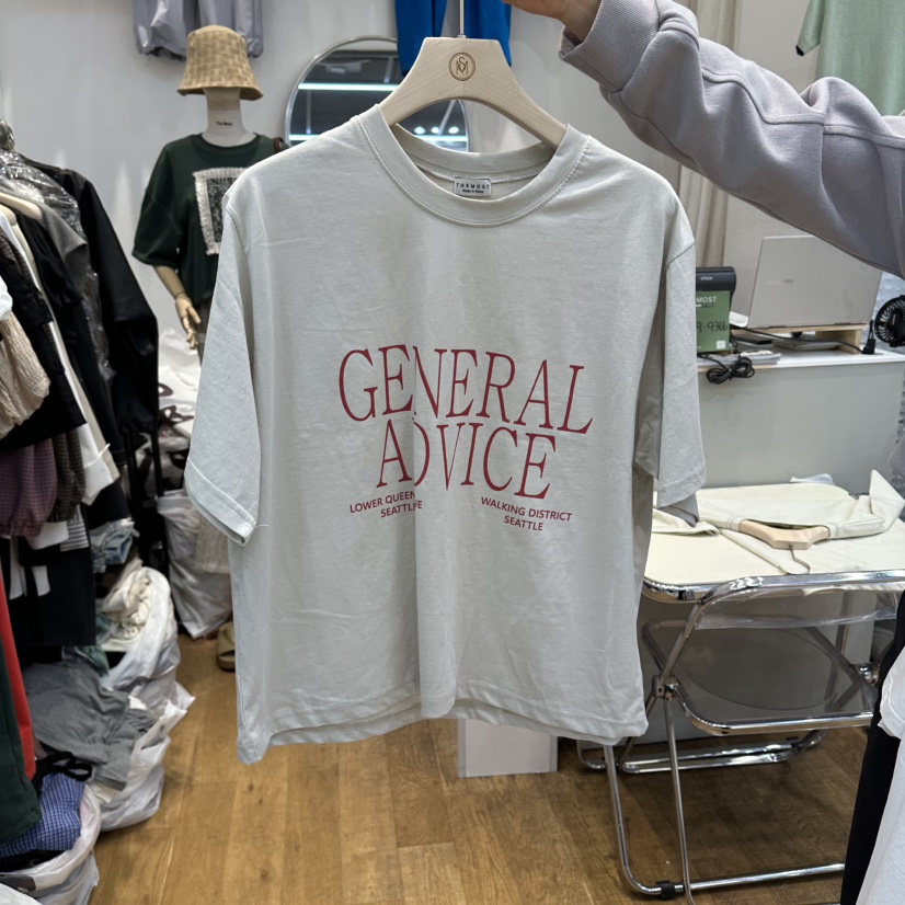 THE MOST-Q韓國直郵女裝新品推薦人氣26春夏職業休閑T恤THE MOSTT恤圖色3