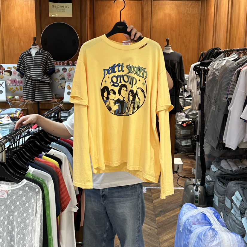 GARMENT-P韓國代購女士新品時尚26春夏人氣長袖T恤假兩件GARMENT長袖T恤圖色2