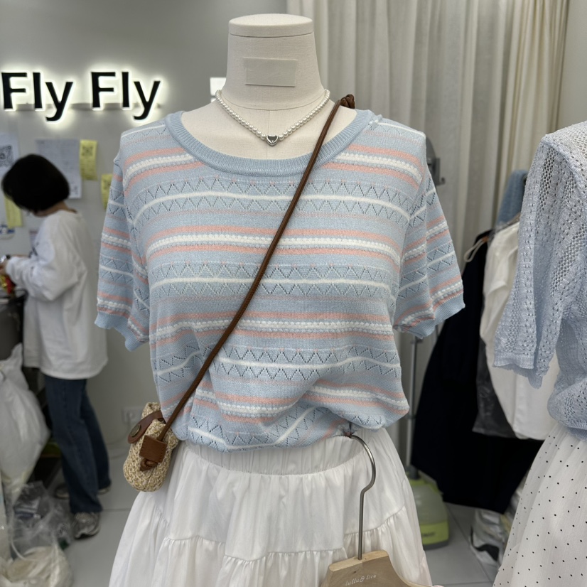 FLYFLY/LULULALLA/LIVE東大門實拍女裝新品職業針織衫不含配飾FLYFLY/LULULALLA/LIVE針織衫圖色2