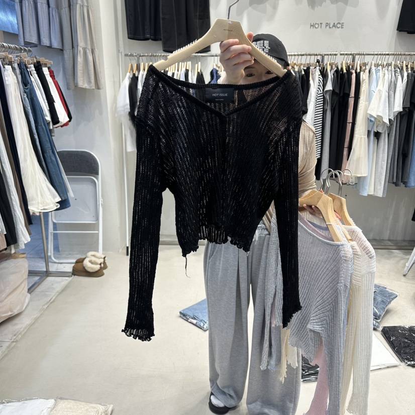 HOT PLACE/DREAM GIRIS/HOT ISSUE東大門代購女裝新品推薦針織衫開衫羅紋HOT PLACE/DREAM GIRIS/HOT ISSUE針織衫圖色6