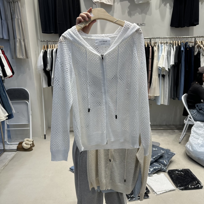 HOT PLACE/DREAM GIRIS/HOT ISSUE東大門代購女裝新款推薦衛衣連帽衫網眼拉鏈HOT PLACE/DREAM GIRIS/HOT ISSUE衛衣圖色1