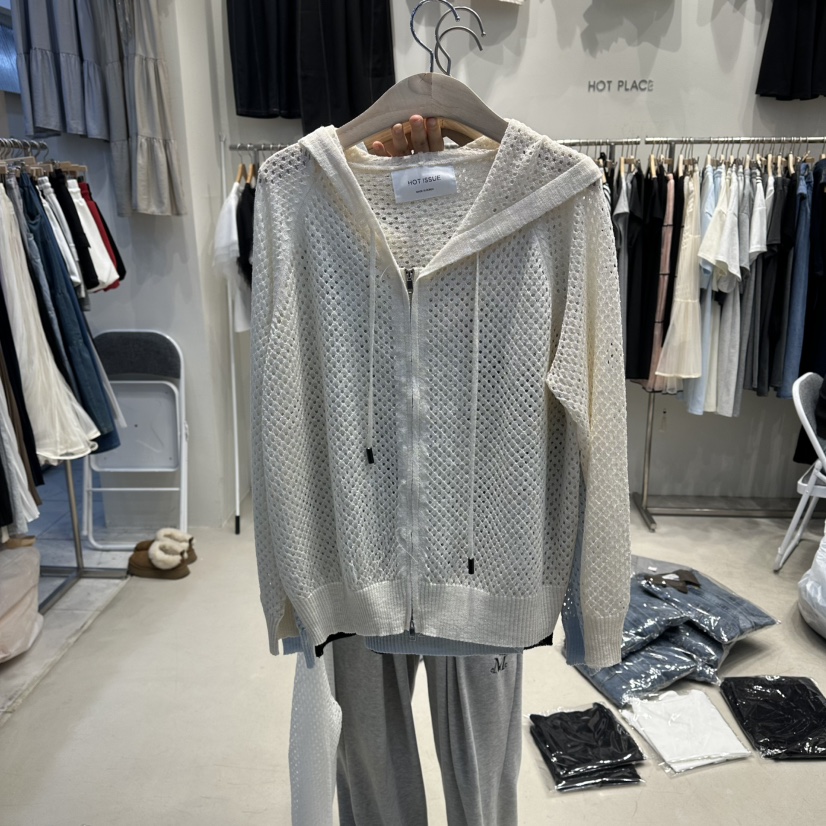 HOT PLACE/DREAM GIRIS/HOT ISSUE東大門代購女裝新款推薦衛衣連帽衫網眼拉鏈HOT PLACE/DREAM GIRIS/HOT ISSUE衛衣圖色2