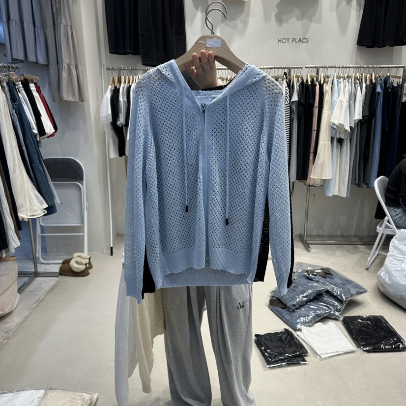 HOT PLACE/DREAM GIRIS/HOT ISSUE東大門代購女裝新款推薦衛衣連帽衫網眼拉鏈HOT PLACE/DREAM GIRIS/HOT ISSUE衛衣圖色3