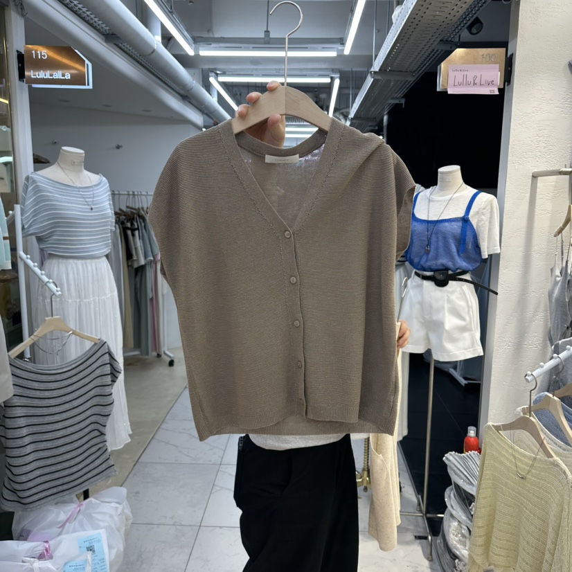 FLYFLY/LULULALLA/LIVE韓國直郵女士新款休閑針織衫亞麻針織FLYFLY/LULULALLA/LIVE針織衫圖色2