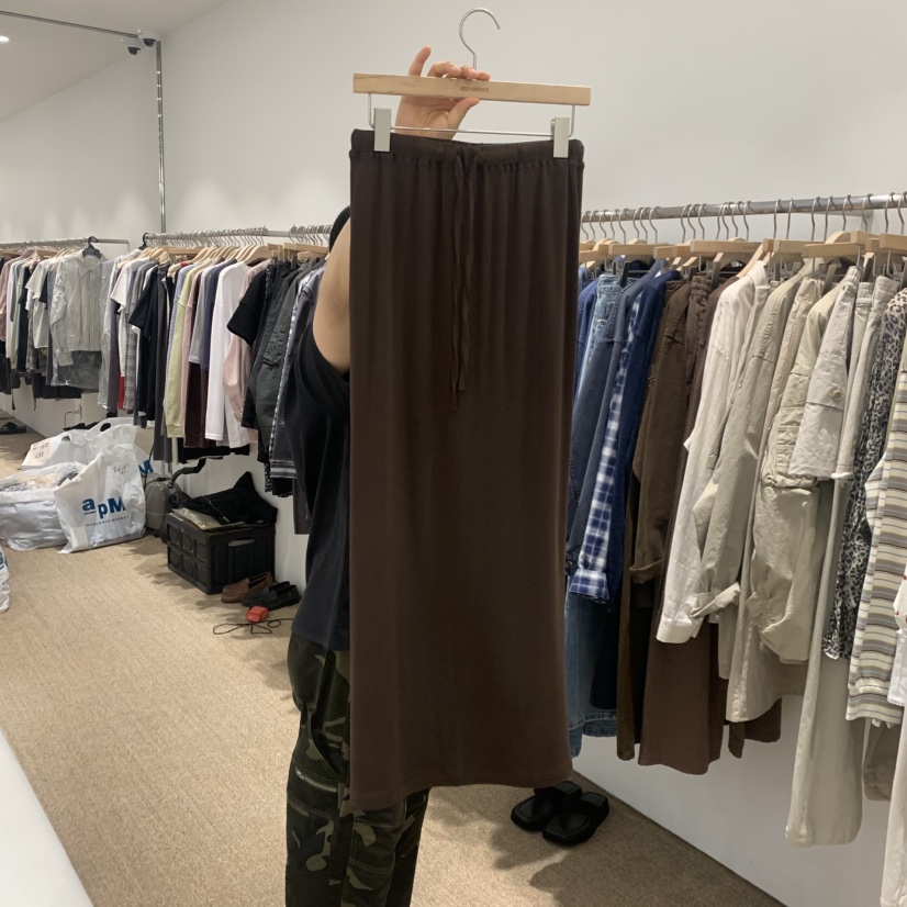 SELF SERVICE東大門代購女裝新款職業真品人氣時尚長裙柔軟SELF SERVICE長裙圖色1