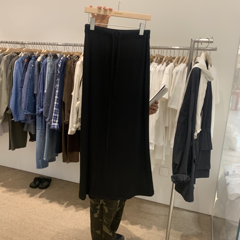 SELF SERVICE東大門代購女裝新款職業真品人氣時尚長裙柔軟SELF SERVICE長裙圖色3