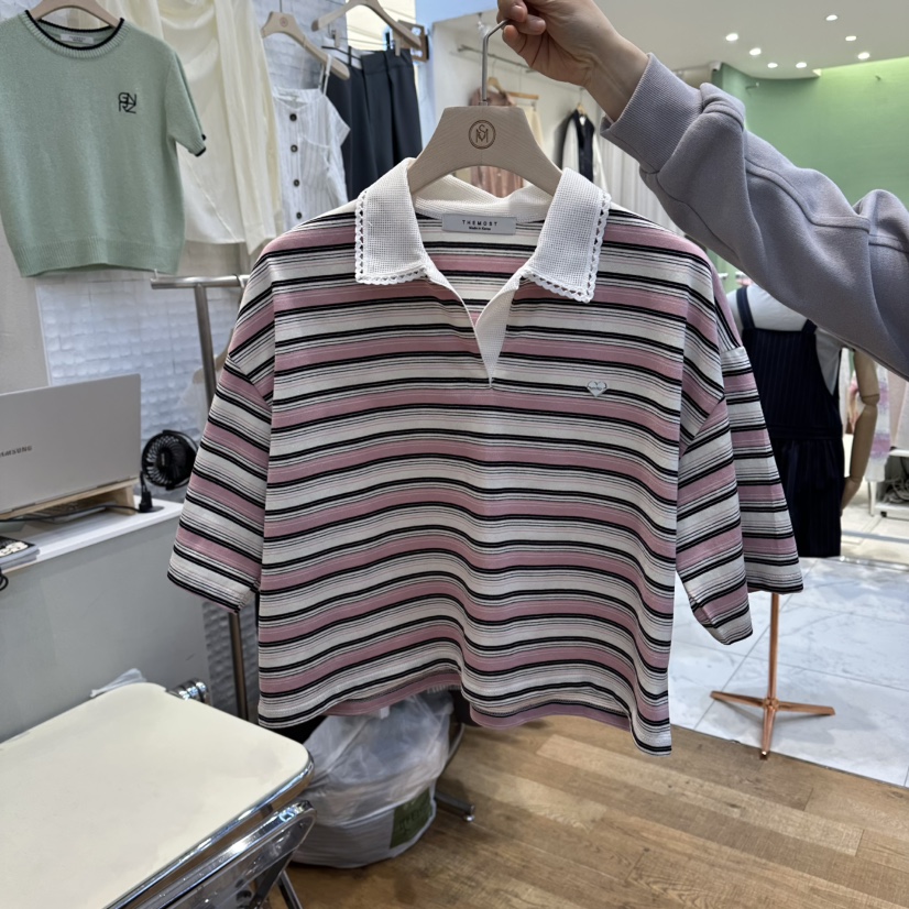 THE MOST-Q東大門實拍女裝新品職業26春夏時尚熱賣人氣T恤THE MOSTT恤圖色2