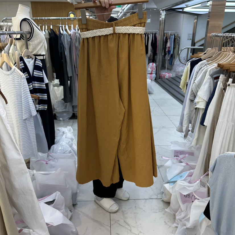 FLYFLY/LULULALLA/LIVE韓國代購女裝新款熱賣休閑褲含腰帶FLYFLY/LULULALLA/LIVE休閑褲