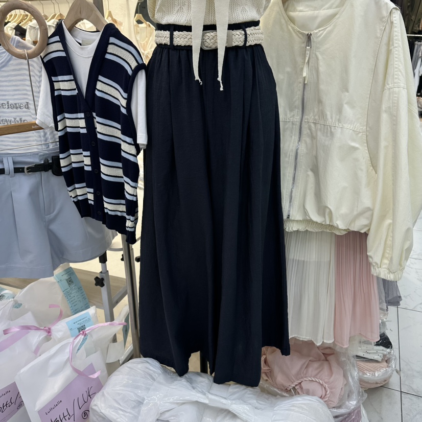 FLYFLY/LULULALLA/LIVE韓國代購女裝新款熱賣休閑褲含腰帶FLYFLY/LULULALLA/LIVE休閑褲圖色2