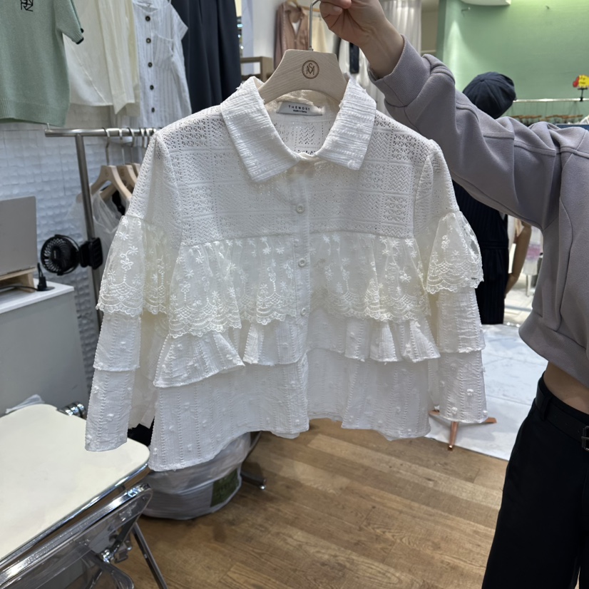 THE MOST-Q東大門實拍女裝新品26春夏真品推薦襯衫蕾絲衫THE MOST襯衫/蕾絲衫圖色1