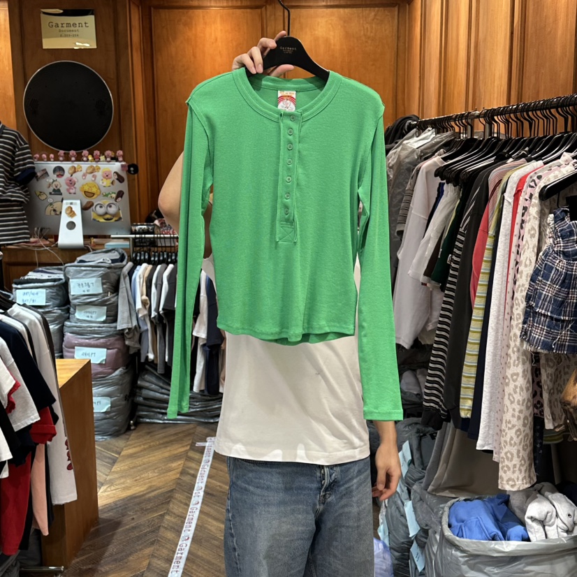 GARMENT-P韓國代購女裝新款職業時尚熱賣休閑人氣長袖T恤GARMENT長袖T恤圖色2