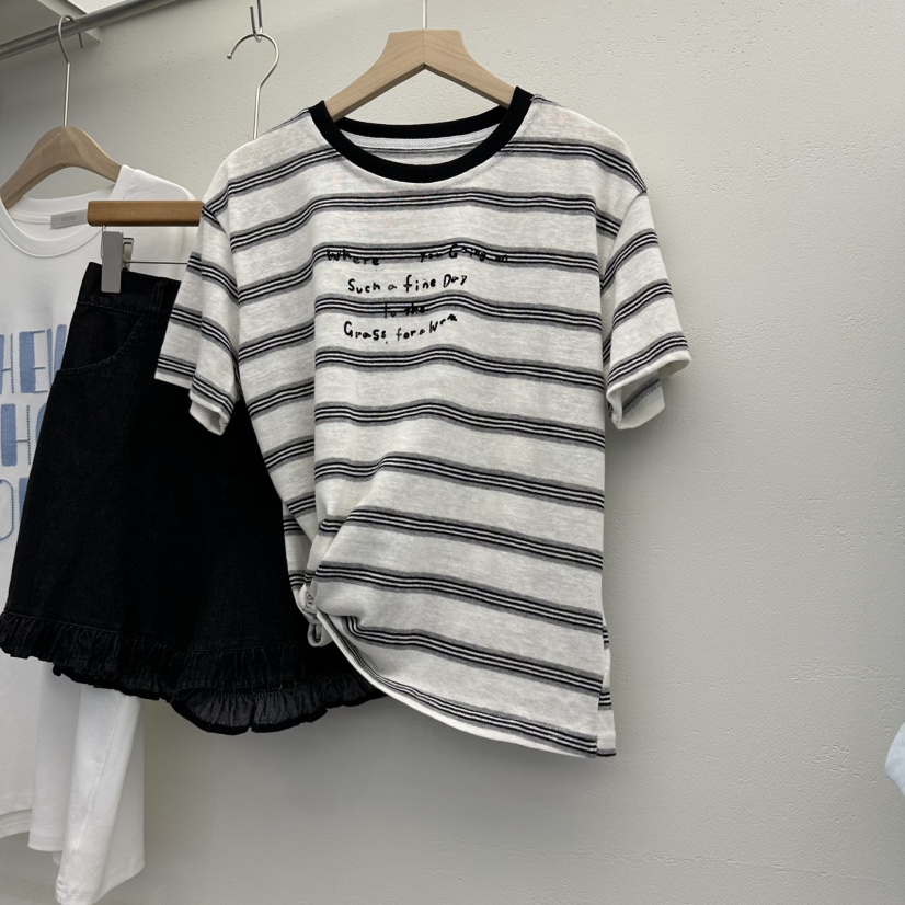 FLYFLY/LULULALLA/LIVE韓國代購女裝新款真品推薦休閑T恤FLYFLY/LULULALLA/LIVET恤圖色1