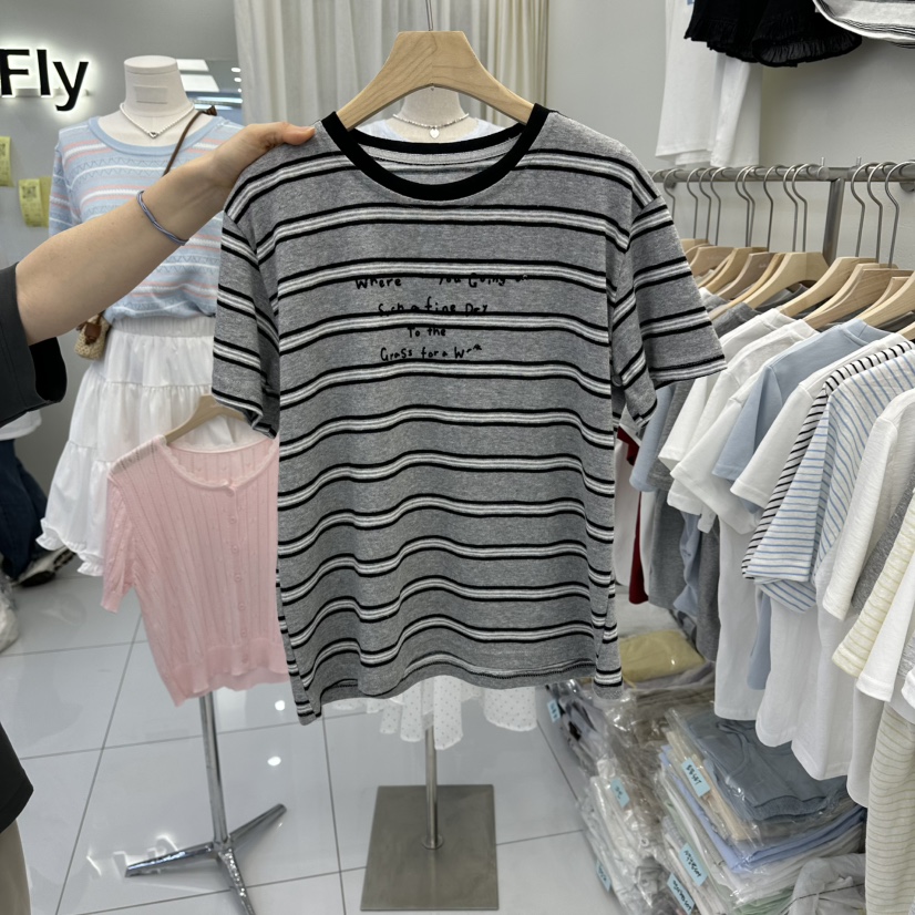 FLYFLY/LULULALLA/LIVE韓國代購女裝新款真品推薦休閑T恤FLYFLY/LULULALLA/LIVET恤圖色2