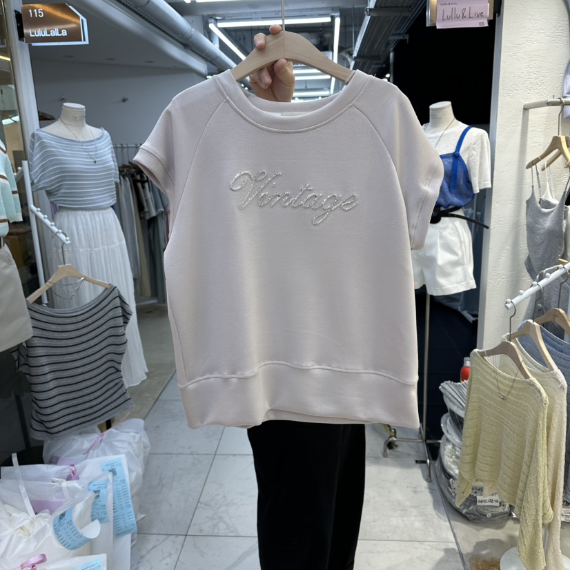 FLYFLY/LULULALLA/LIVE韓國代購女裝新款真品推薦T恤復古FLYFLY/LULULALLA/LIVET恤圖色2