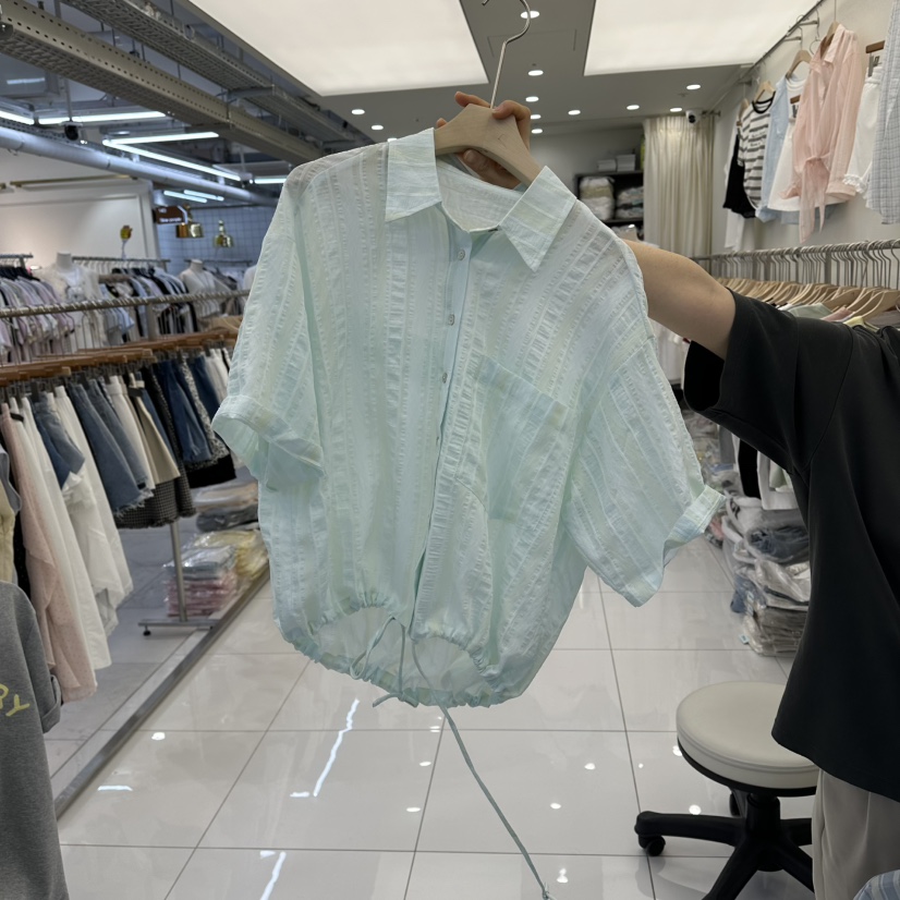 FLYFLY/LULULALLA/LIVE東大門代購女士新款26春夏襯衫蕾絲衫FLYFLY/LULULALLA/LIVE襯衫/蕾絲衫圖色1